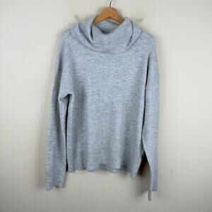 Wool City Gray Knit Lightweight Turtleneck Wool Neck Sweater Womens Sz XXL